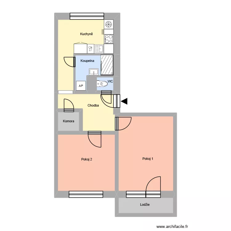 Třanovského 388 byt 12. Plan de 13 Pièces et 175 m² Třanovského 388 byt 12. Plan de 13 Pièces et 175 m²
