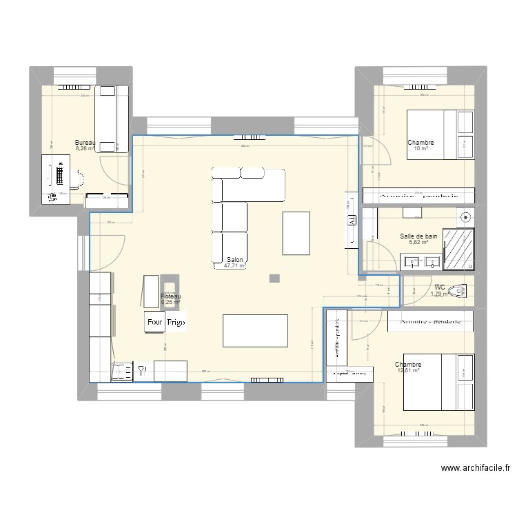 V2 3. Plan de 0 pièce et 0 m2