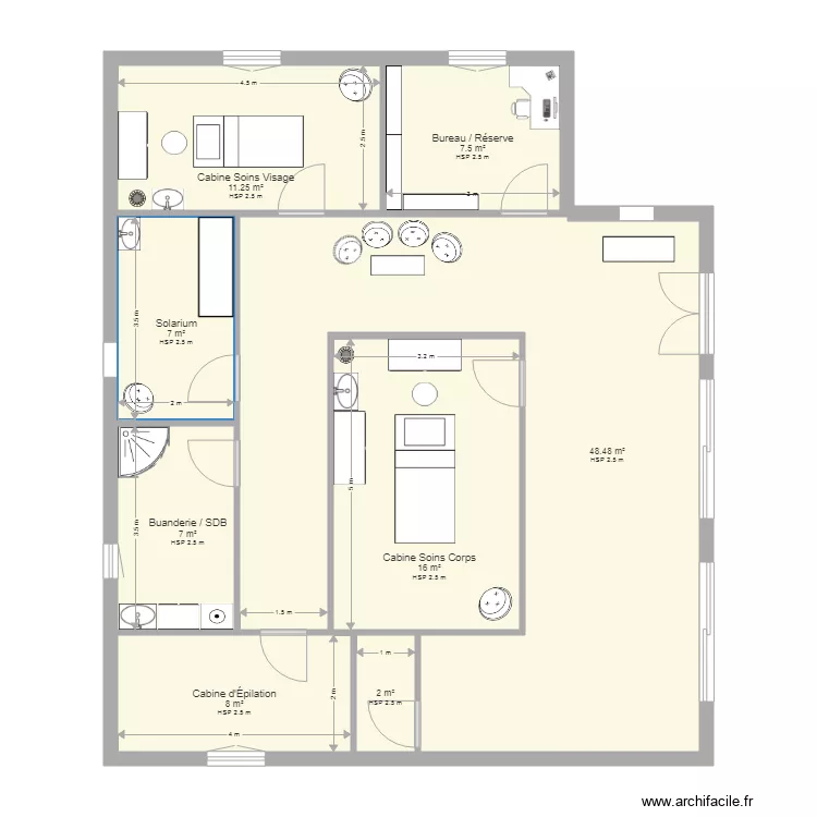 INSTITUT MYLENE LPB. Plan de 