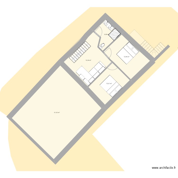 loroux bottereau. Plan de 8 pièces et 190 m2