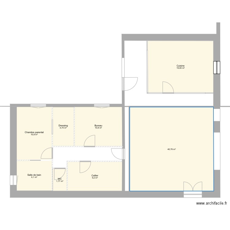 Grange . Plan de 0 pièce et 0 m2