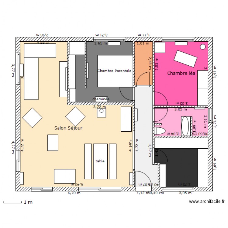 projet maison morsang2. Plan de 0 pièce et 0 m2