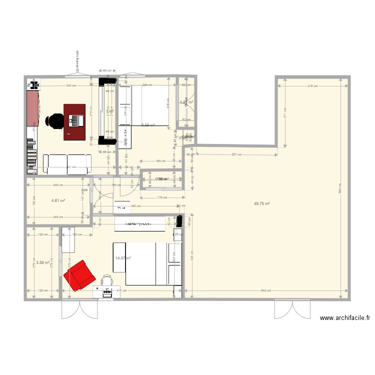 Plan appartement Crocki. Plan de 0 pièce et 0 m2