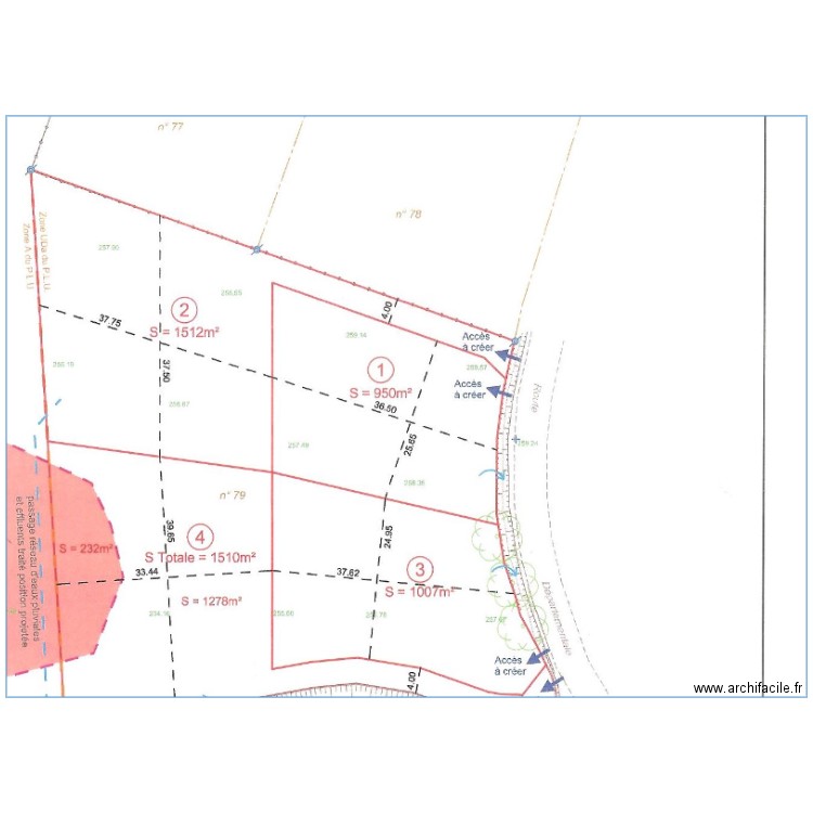 plan cadastral terrain will. Plan de 0 pièce et 0 m2