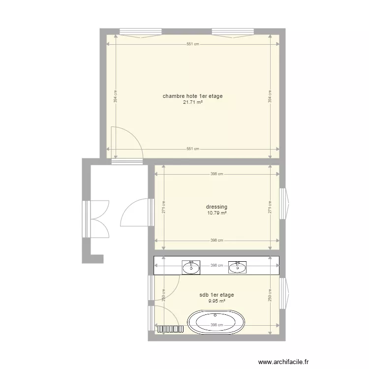 1 er etage gauche. Plan de 1 er etage gauche. Plan de
