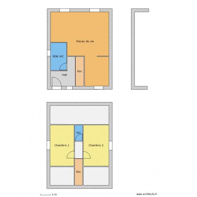 Glesse. Plan de 0 pièce et 0 m2