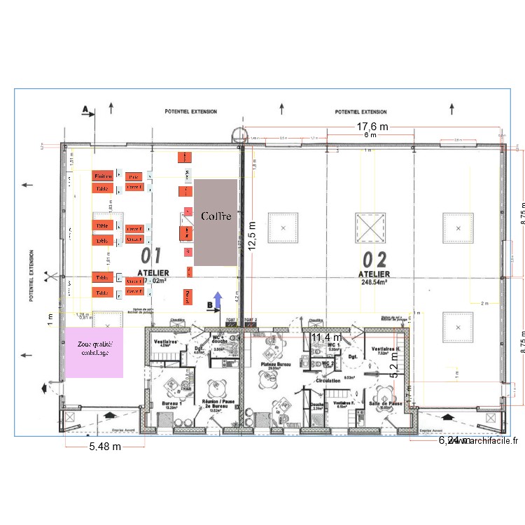 Batiment Relais Travail 2024 V2. Plan de 0 pièce et 0 m2