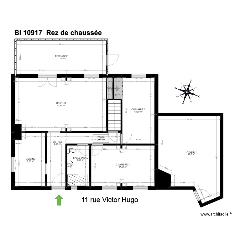 BI 10917. Plan de 0 pièce et 0 m2