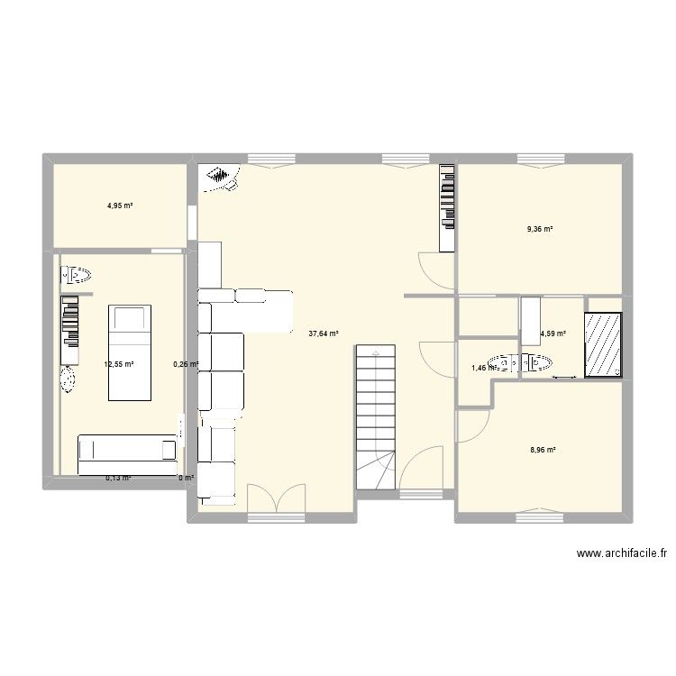 Maison RDC bis. Plan de 0 pièce et 0 m2