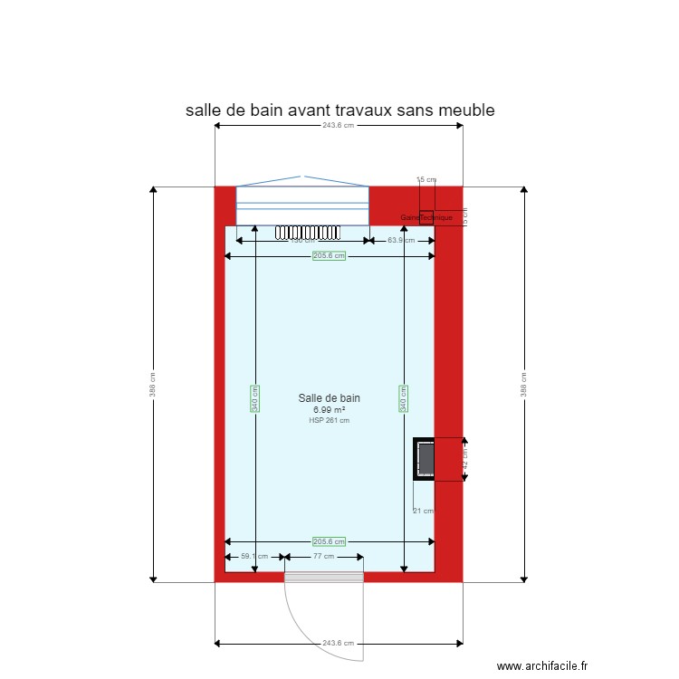 202009230030 salle de bain avant travaux sans meuble. Plan de 0 pièce et 0 m2