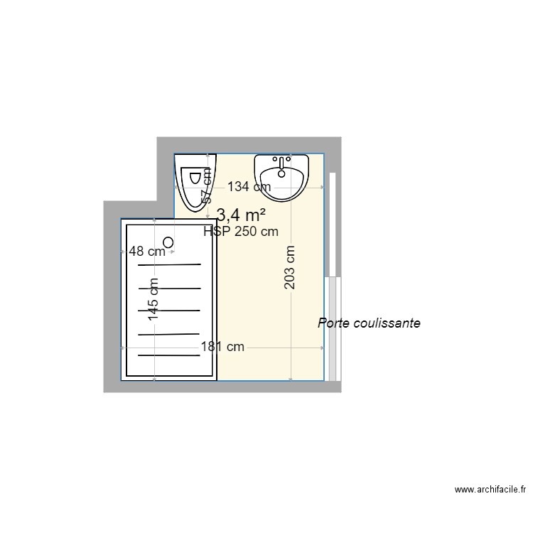 chambre 20-21 après. Plan de 0 pièce et 0 m2