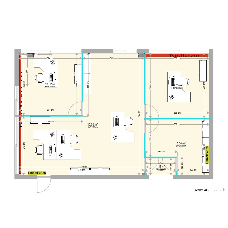 Bureau CNFPT Service achat  V3. Plan de 0 pièce et 0 m2