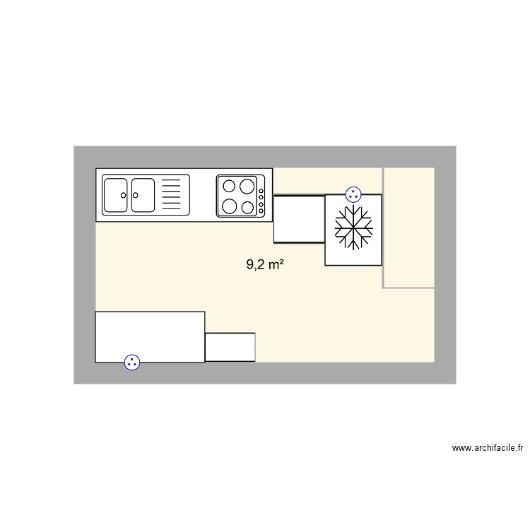 cuisine. Plan de 0 pièce et 0 m2