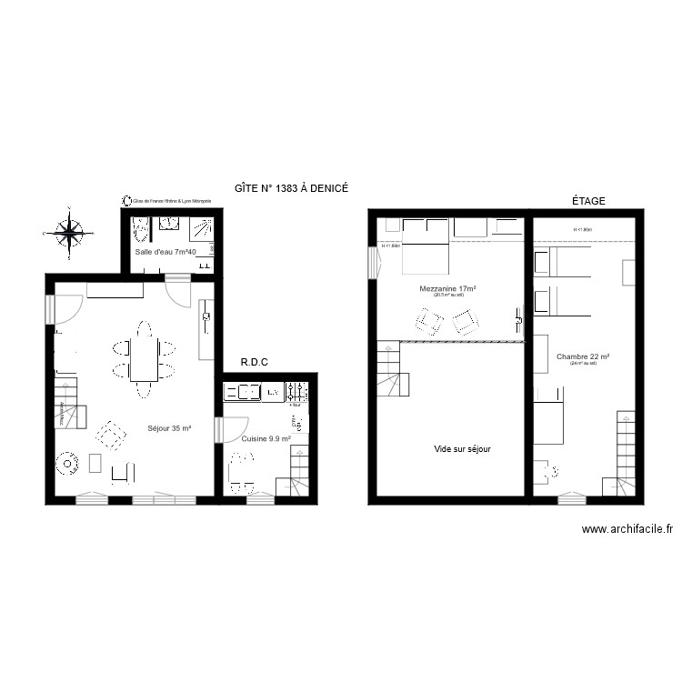 Gîte 1383. Plan de 0 pièce et 0 m2