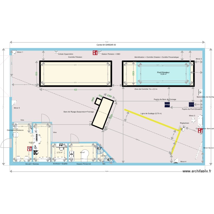 Dardar  30 v6. Plan de 10 pièces et 269 m2