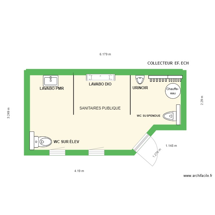 SANITAIRES 2. Plan de 0 pièce et 0 m2