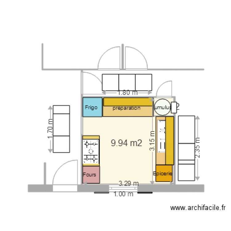 CUISINE RENOVEE 3. Plan de 0 pièce et 0 m2