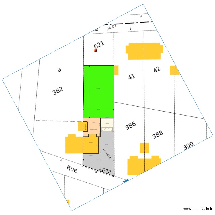 PLAN 1. Plan de 9 pièces et 748 m2