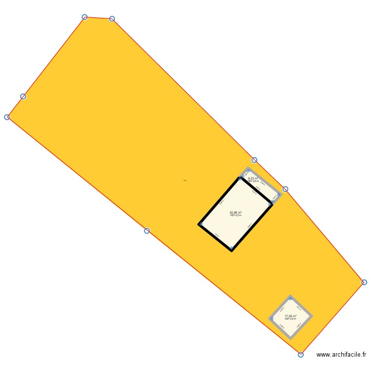 apenti. Plan de 3 pièces et 79 m2