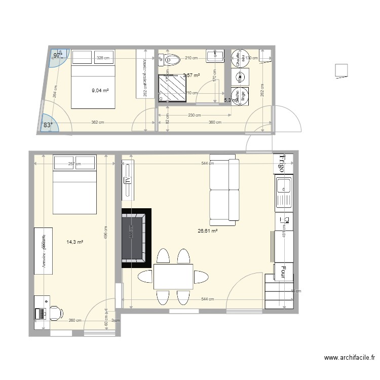 miason reno mur isolation. Plan de 0 pièce et 0 m2