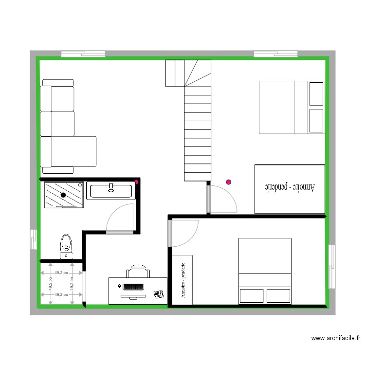 Sous sol a jour1. Plan de 0 pièce et 0 m2