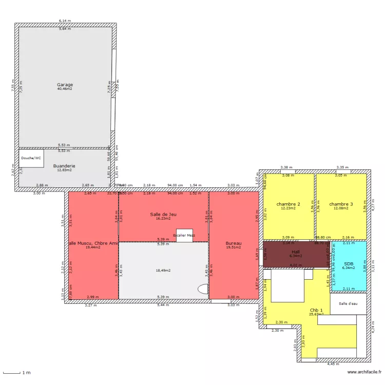 Alfonsi Etage. Plan de 