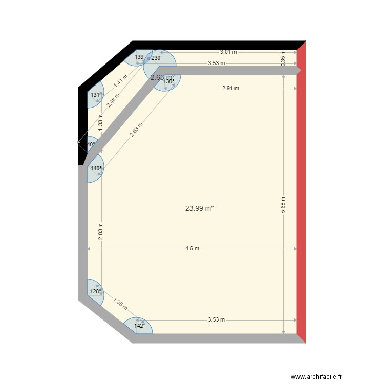 Plan Murs etage. Plan de 0 pièce et 0 m2
