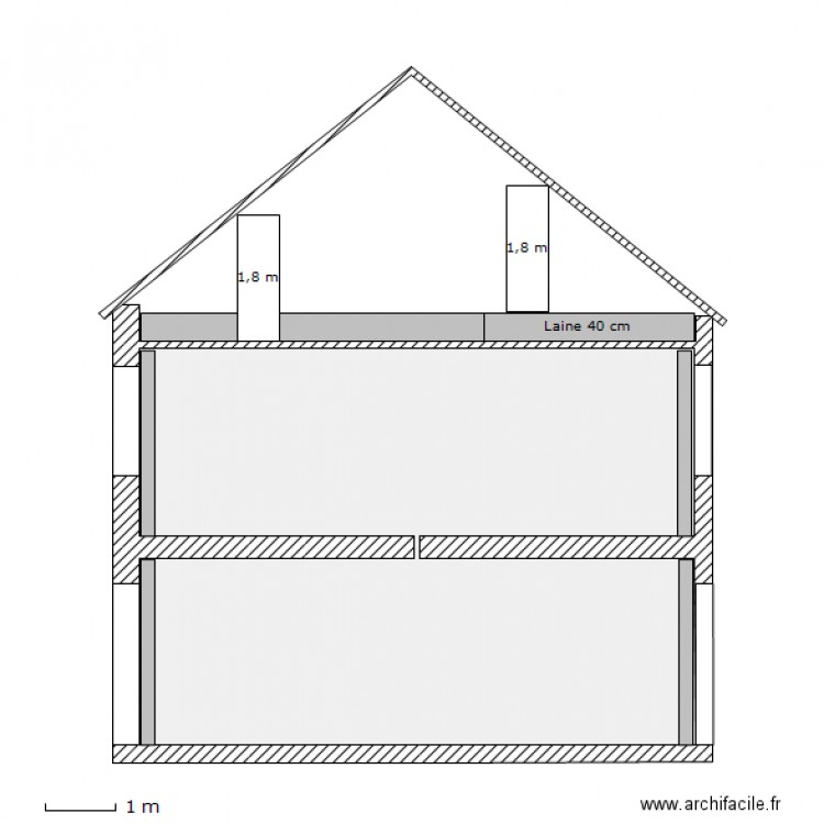 Coupe_vierge_isolant. Plan de 0 pièce et 0 m2