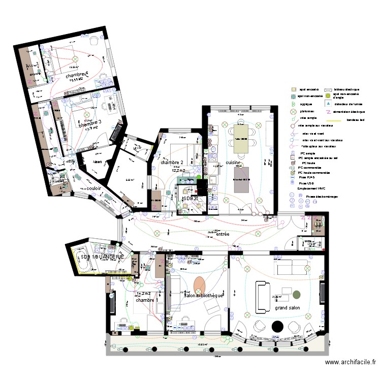 appartement THILLOY PROJET plan électrique 19 09 18. Plan de 0 pièce et 0 m2