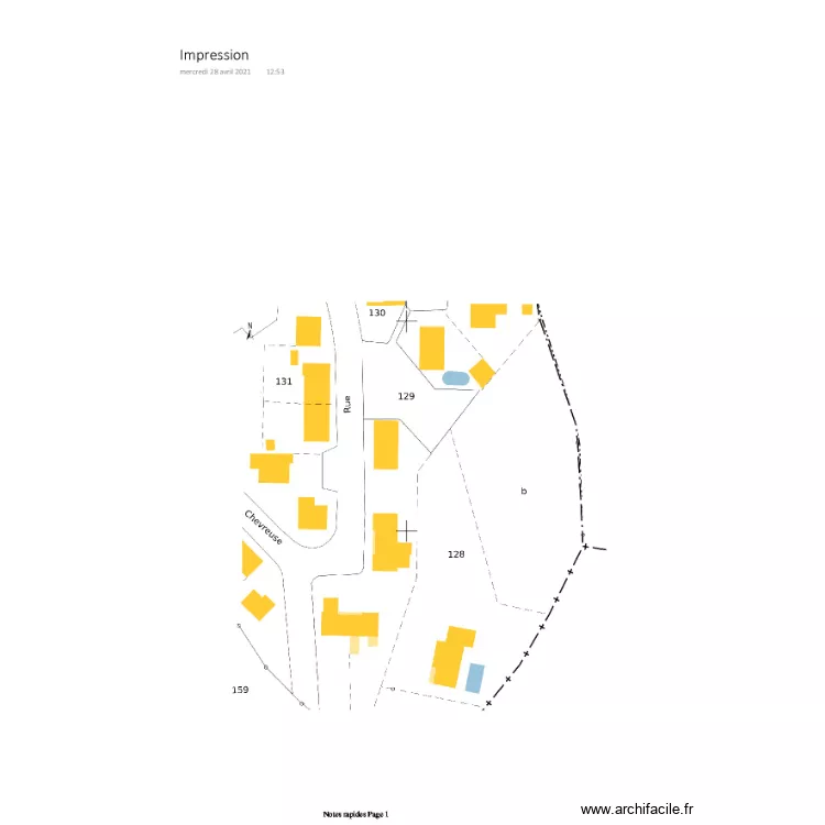 BERLAND PLAN DE MASSE . Plan de 