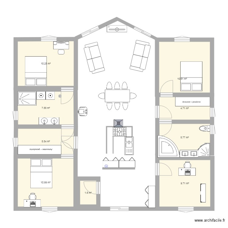 PLAN CHA FUSTE. Plan de 0 pièce et 0 m2