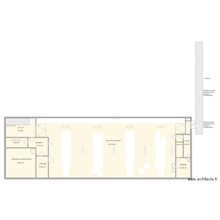 Camaret 1 pour certification BIO. Plan de 9 pièces et 448 m2