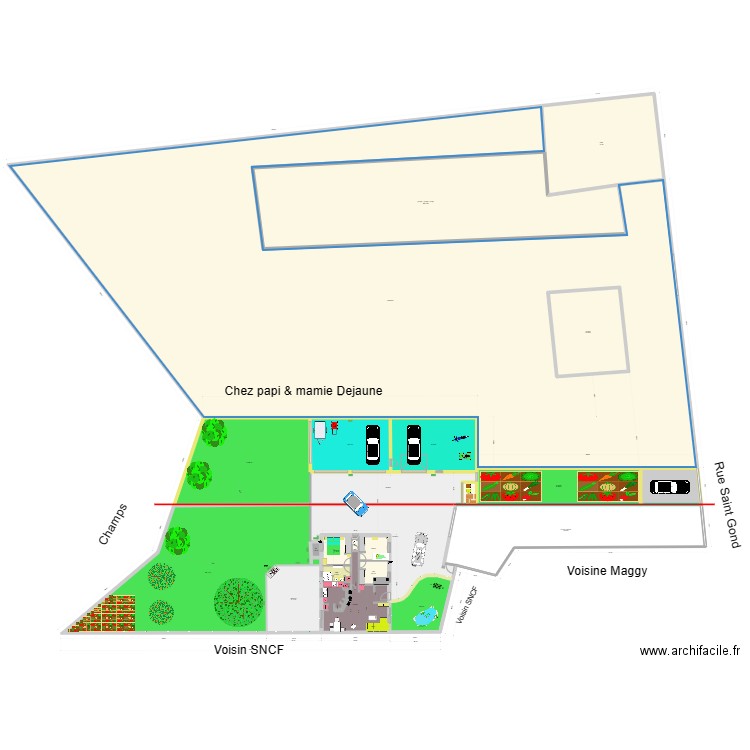 Plan général extension10 TEST2 avec plan papi. Plan de 25 pièces et 3831 m2
