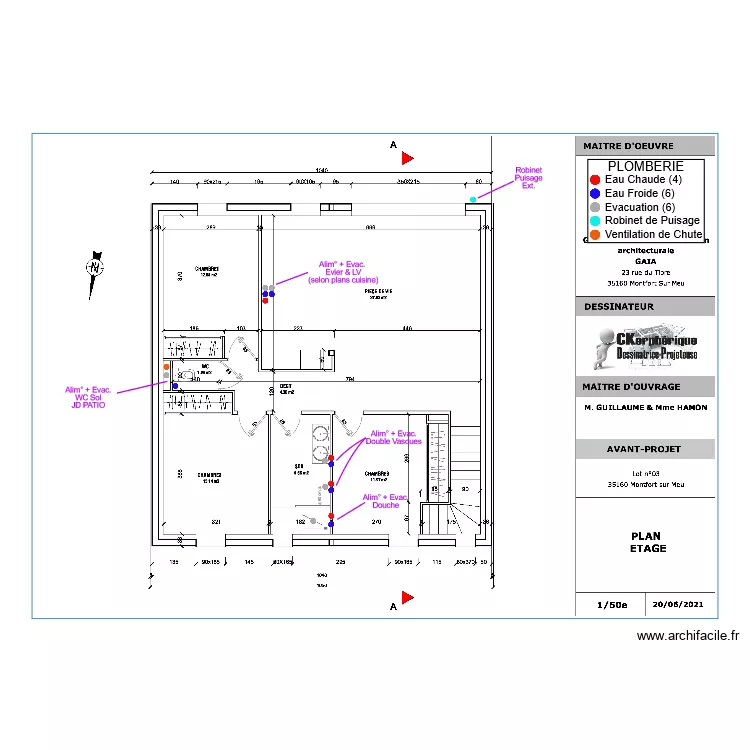 Hamon ETG Plomberie. Plan de 