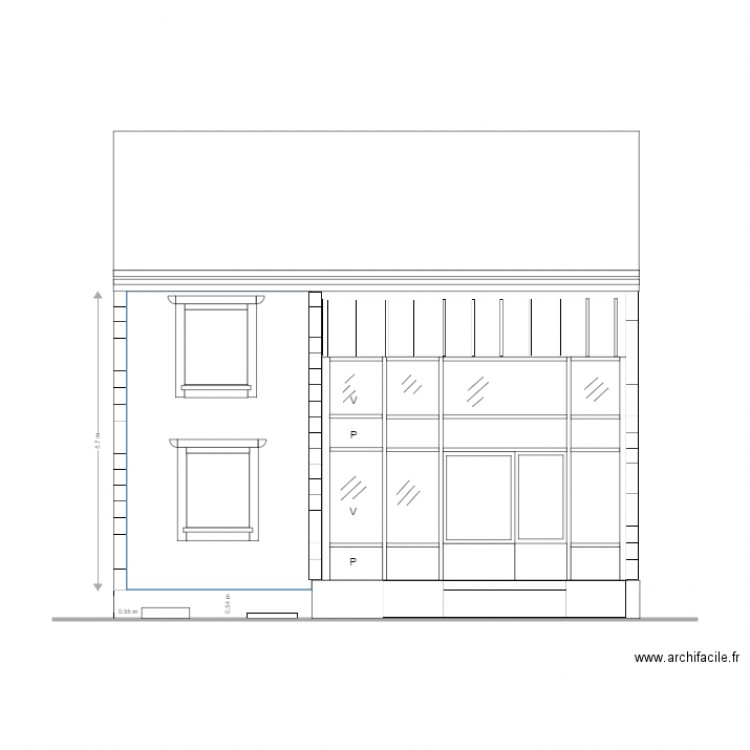 Facade Projet 1. Plan de 0 pièce et 0 m2