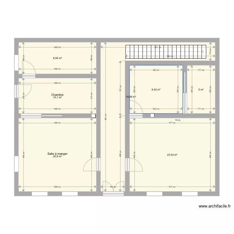 Surface rdc extension salon. Plan de Surface rdc extension salon. Plan de