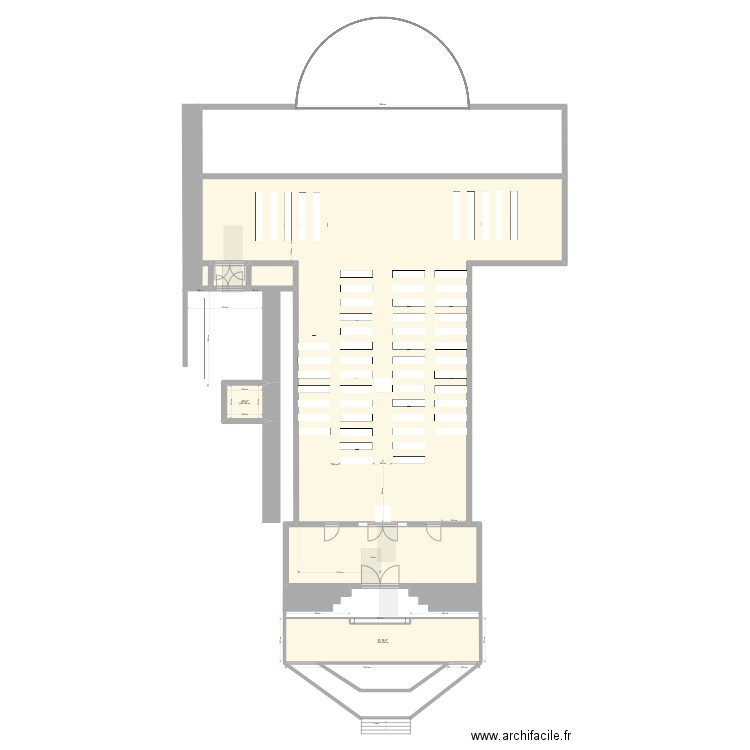 EGLISE DIEULEFIT. Plan de 10 pièces et 389 m2