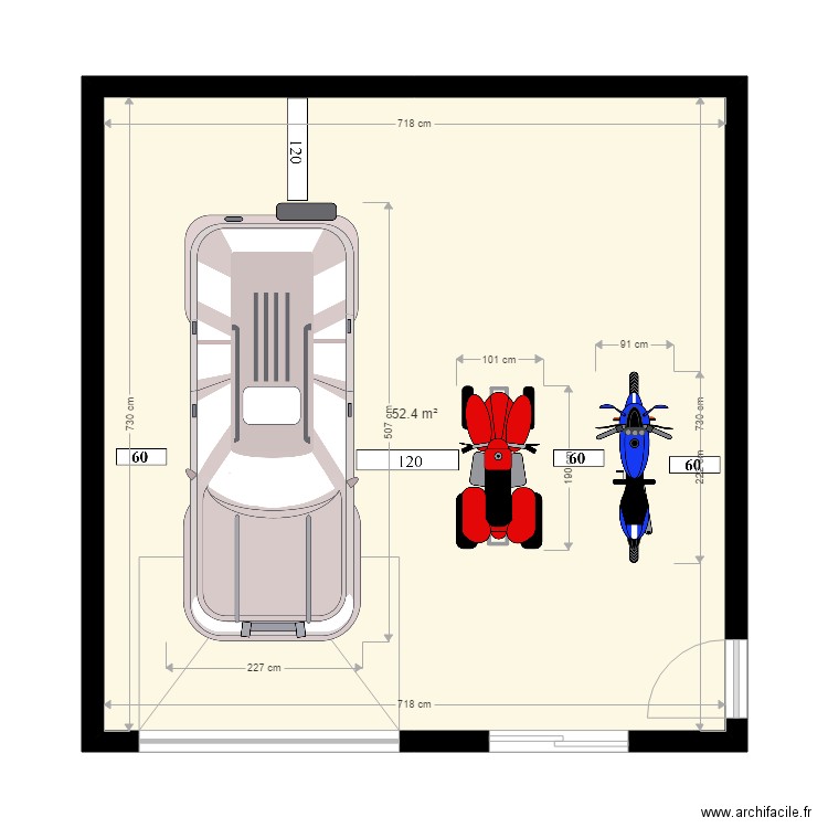 RENARD garage 2 côté. Plan de 0 pièce et 0 m2