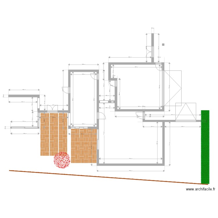 Plan extensions Square des Mélilots. Plan de 0 pièce et 0 m2