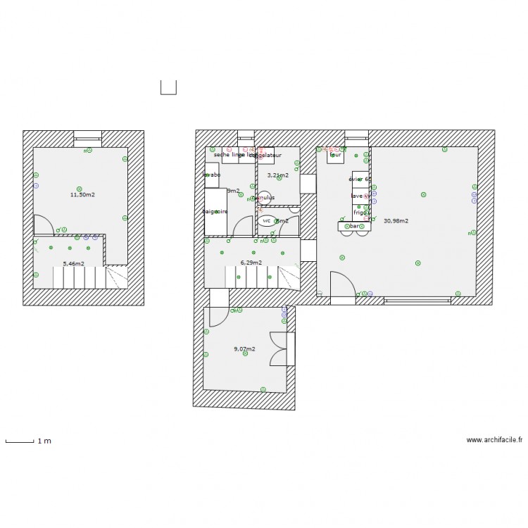 appart2 brut. Plan de 0 pièce et 0 m2