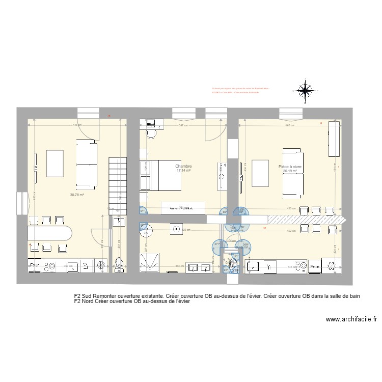 20200920 MAISON DE FERME F2 RDC. Plan de 0 pièce et 0 m2