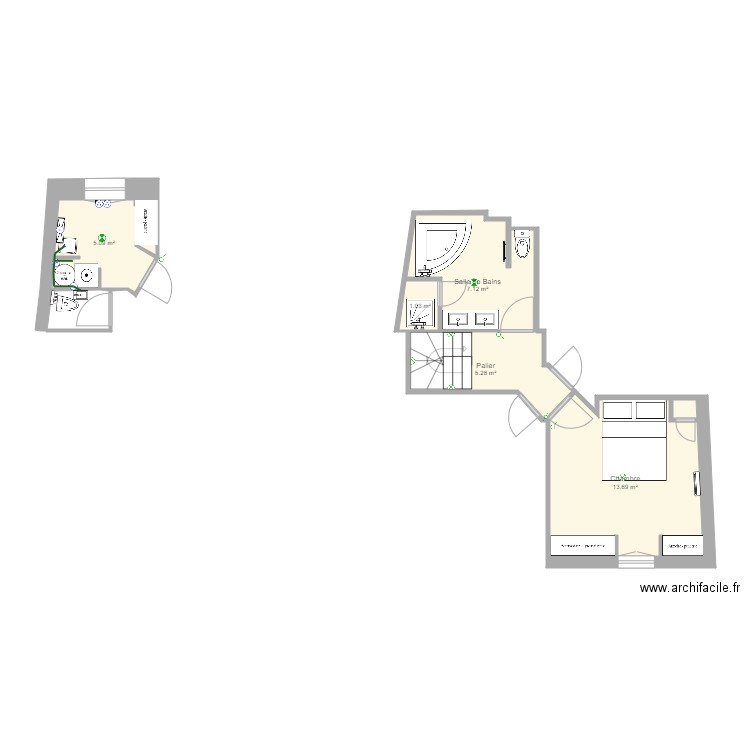 Maison. Plan de 0 pièce et 0 m2