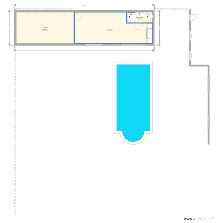 Pool house boisset 2. Plan de 0 pièce et 0 m2