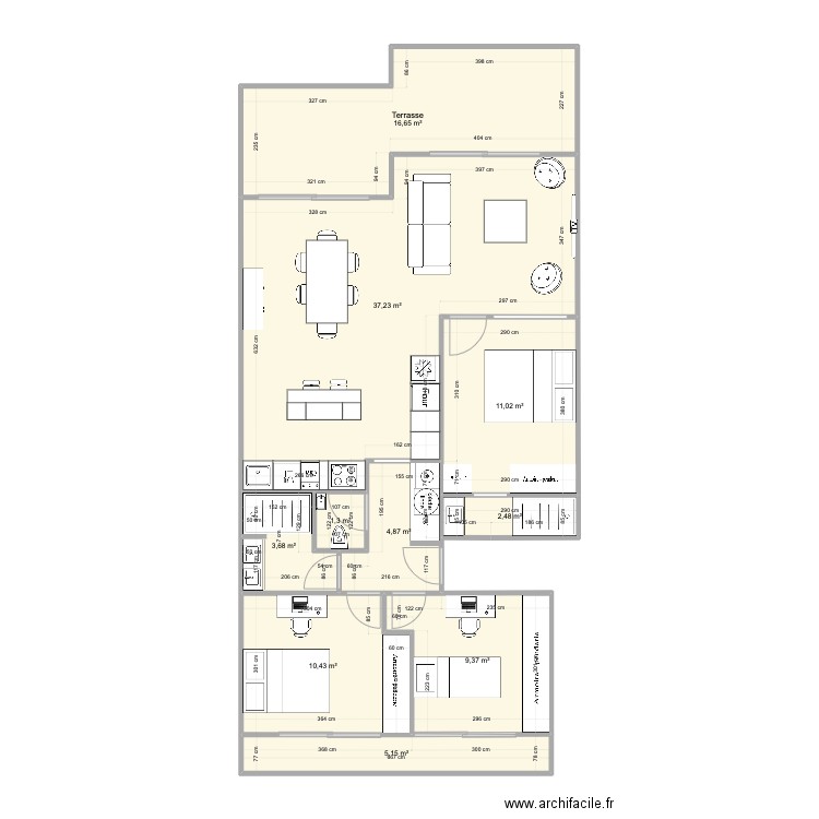 Pornichet T4 V4. Plan de 0 pièce et 0 m2