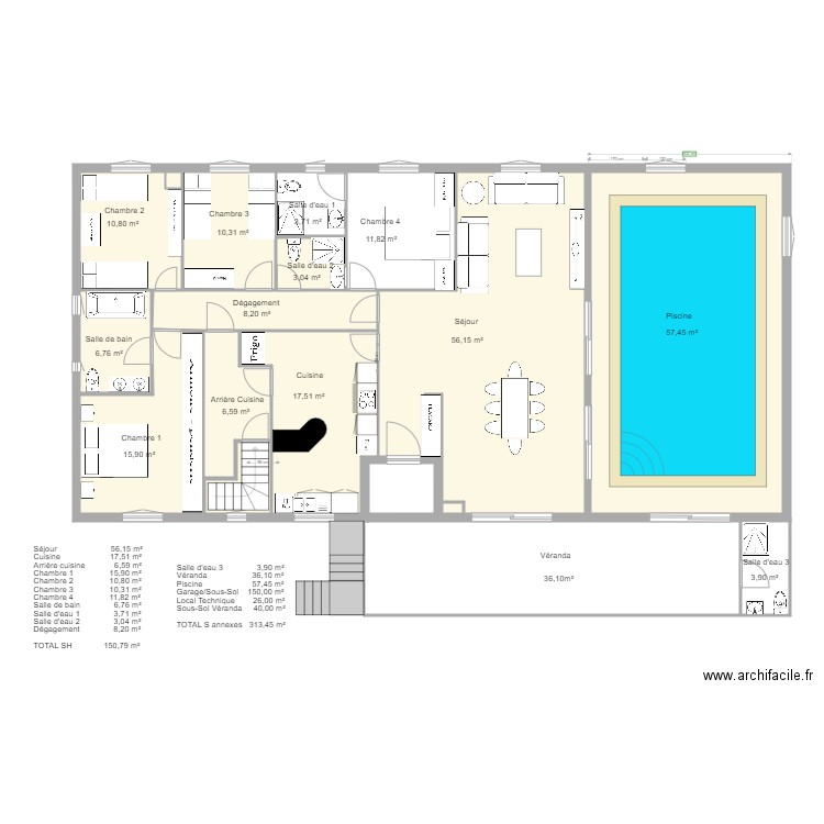 PLAN ETAGE au 14 08 2018. Plan de 0 pièce et 0 m2