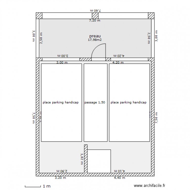 plan GARAGE. Plan de 0 pièce et 0 m2