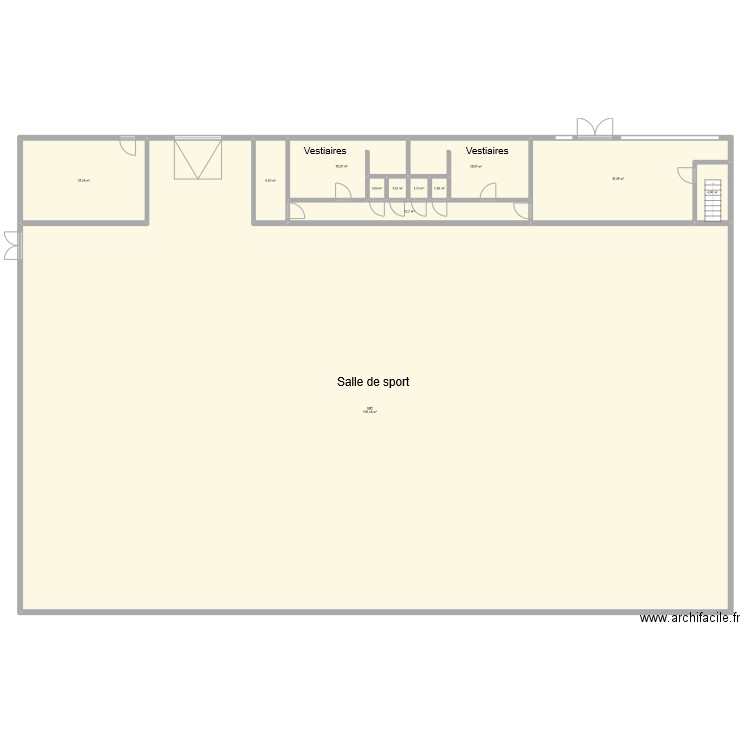 Hall omnisport. Plan de 0 pièce et 0 m2