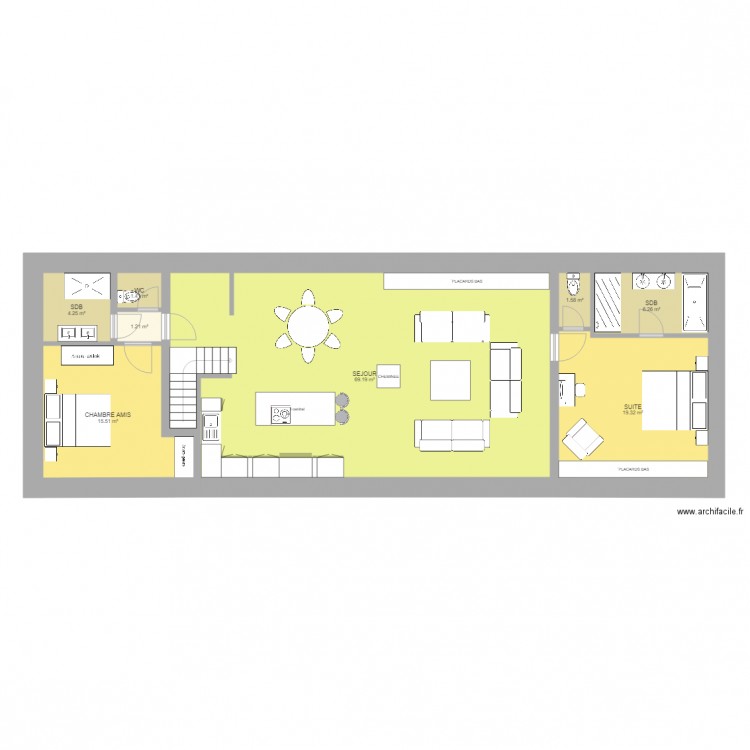 loft pouldreuzic. Plan de 0 pièce et 0 m2