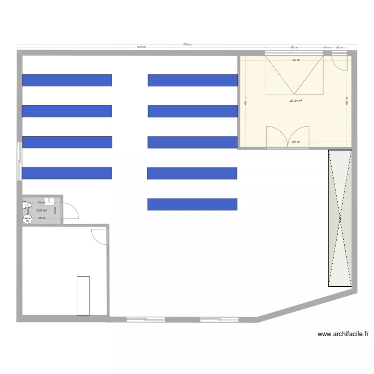Batiment industriel 2. Plan de 