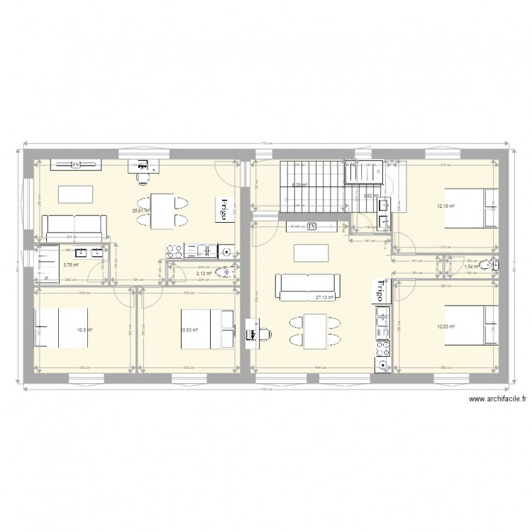 Immeuble st jean 2 etage. Plan de 0 pièce et 0 m2